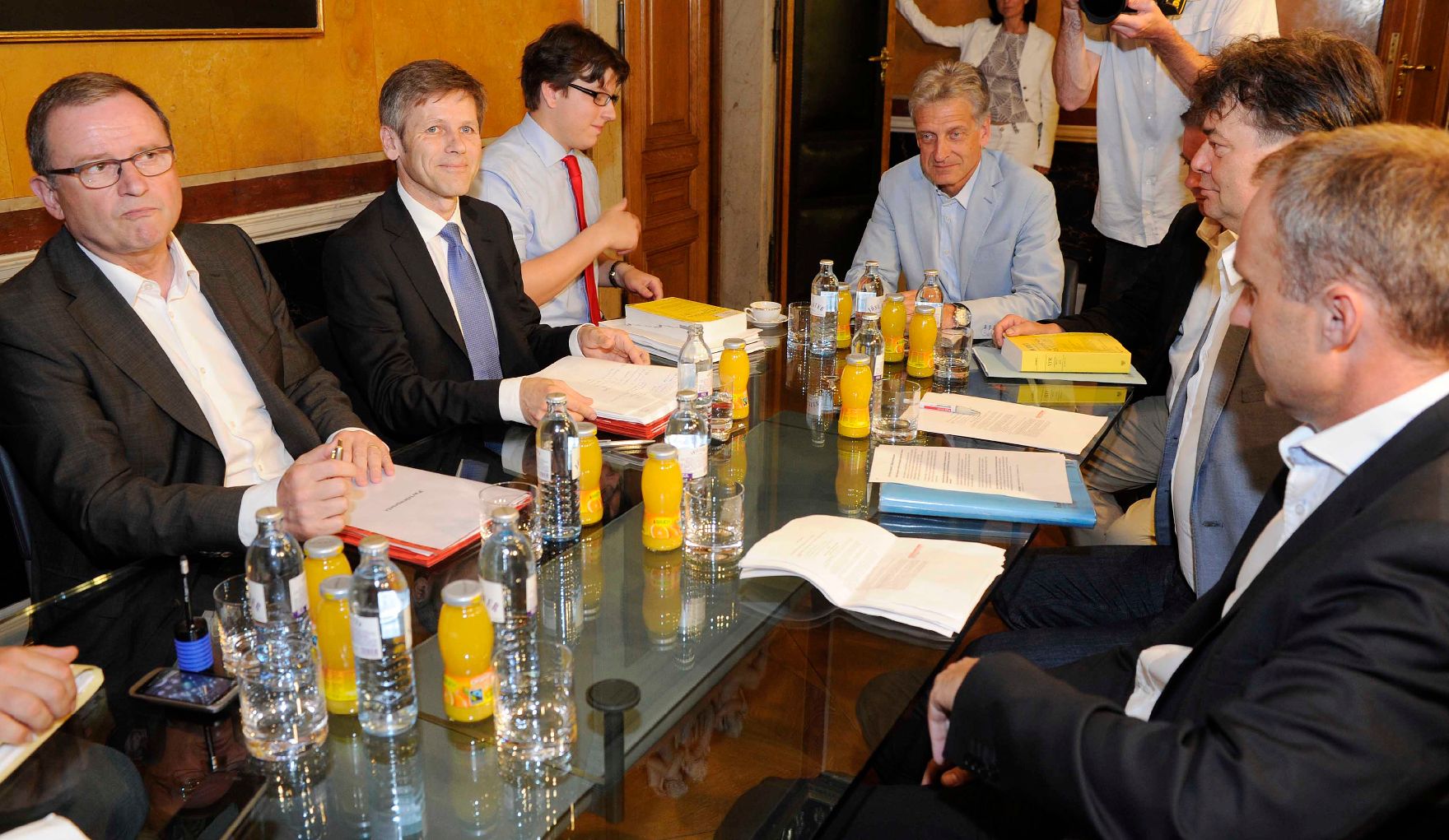 Am 19. Juni 2012 Verhandlungen zum Transparenzpaket. Staatssekretär Josef Ostermayer.