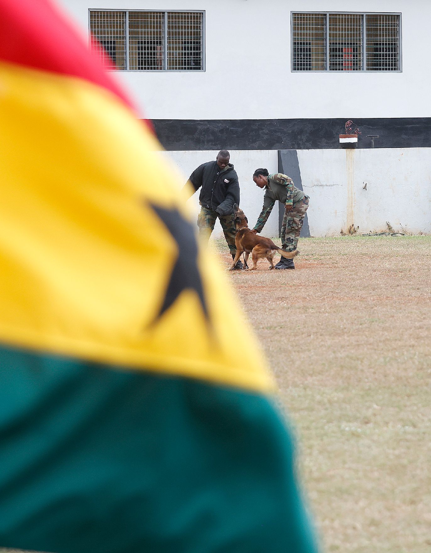 Am 26. April 2023 reiste Bundeskanzler Karl Nehammer zu einem Arbeitsbesuch nach Ghana. Bei einem Besuch der National Dog Acedemy von Ghana.