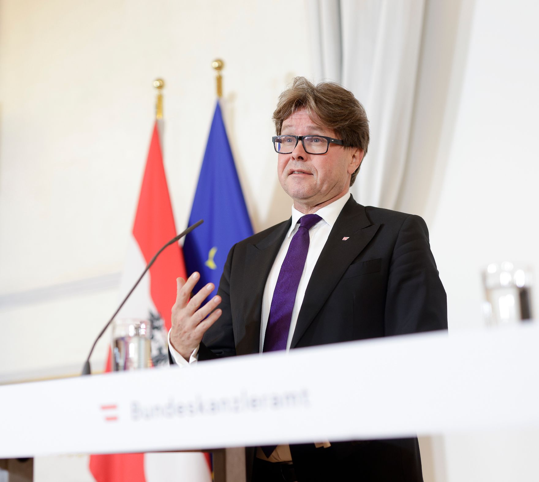 Am 21. September 2022 nahm Bundesminister Martin Polaschek am Pressefoyer nach dem Ministerrat teil.