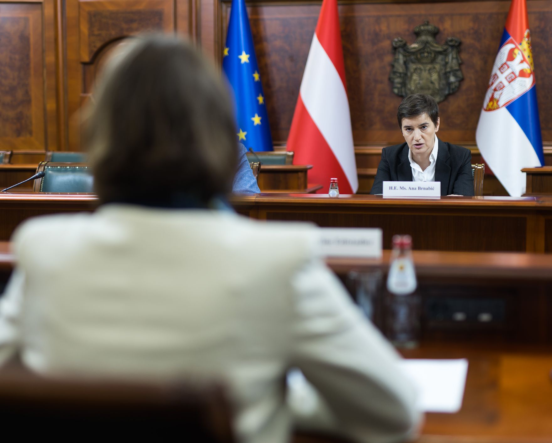 Am 15. Mai 2023 reiste Bundesministerin Karoline Edtstadler zu einem Arbeitsbesuch nach Belgrad.
