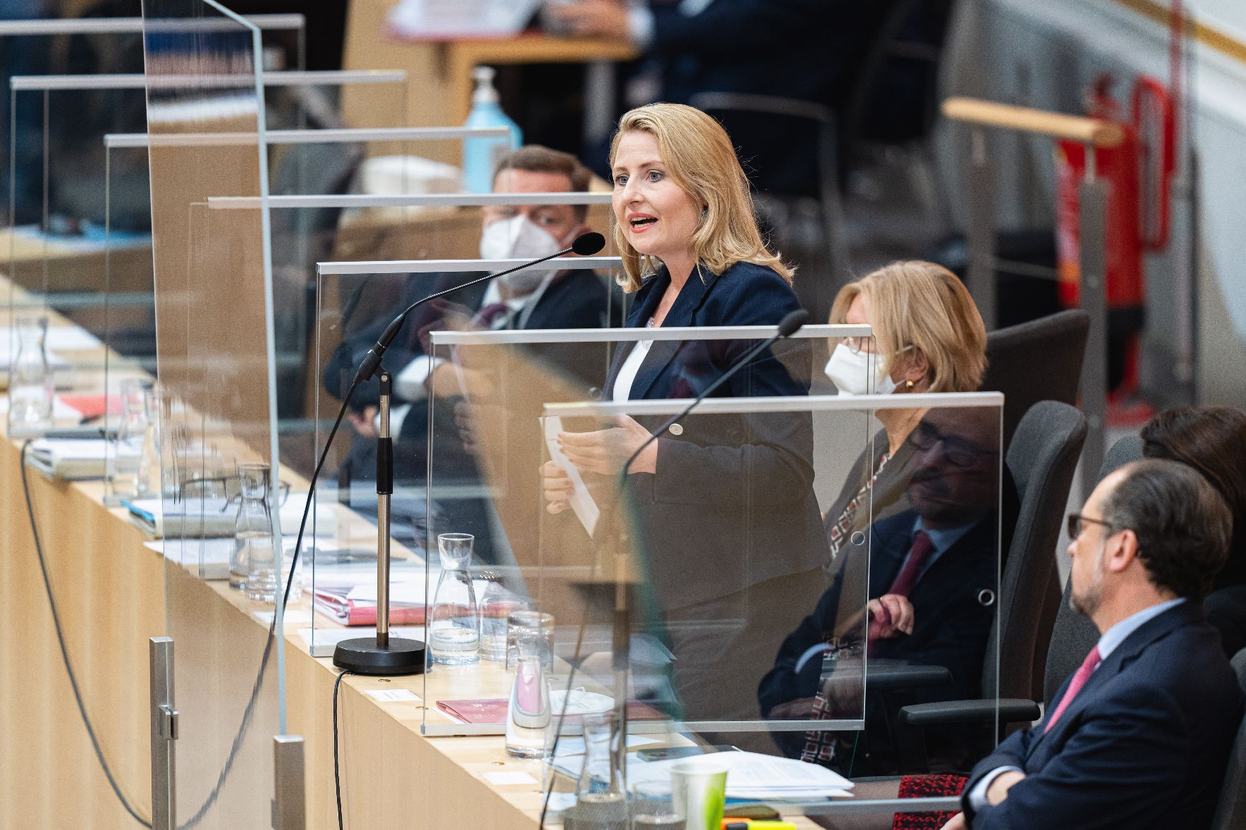 Am 16. November 2021 hielt Bundesministerin Susanne Raab (im Bild) eine Rede im Nationalrat.