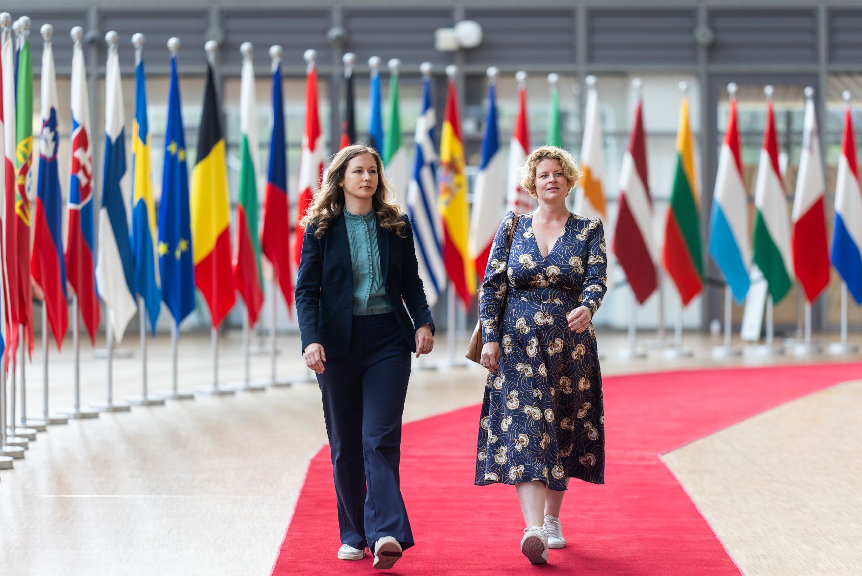 Am 21. Mai 2024 reiste Staatssekretärin Claudia Plakolm (m.l.) nach Brüssel und nahm am Rat für „Verkehr, Telekommunikation und Energie“ der Europäischen Union teil.