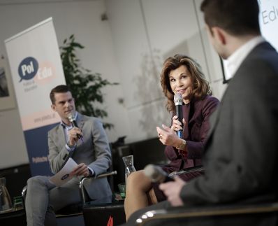 Am 9. Dezember 2019 nahm Bundeskanzlerin Brigitte Bierlein an der Veranstaltung von PolEdu teil.