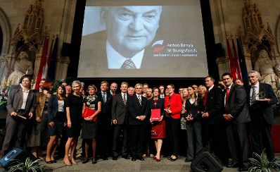 Am 2. Oktober 2012 hielt Bundeskanzler Werner Faymann die Abschlussrede bei der Verleihung des Anton-Benya-Preises im Wiener Rathaus.
