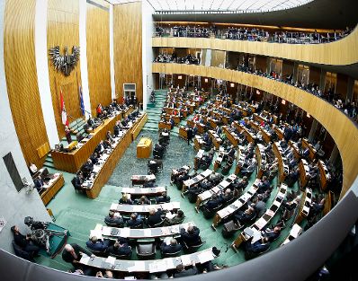 Am 17. Dezember 2013 stellte Bundeskanzler Werner Faymann im Nationalrat im Parlament das Arbeitsprogramm der Bundesregierung für die kommenden fünf Jahre vor.