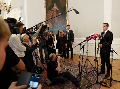 Am 14. Juli 2017 gab Bundeskanzler Christian Kern (im Bild) ein Pressestatement nach der Regierungssitzung.