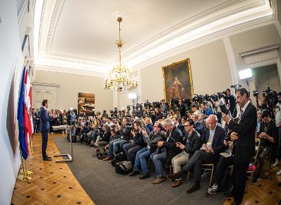 Am 18. Mai 2019 gab Bundeskanzler Sebastian Kurz eine Pressekonferenz zur aktuellen politischen Lage.