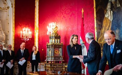 Am 22. Mai 2019 fand die Angelobung der österreichischen Übergangsminister durch Bundespräsident Alexander Van der Bellen statt. Im Bild Bundesministerin Valerie Hackl.