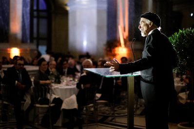 Am 20. November 2018 fand ein Abendempfang anlässlich der Antisemitismuskonferenz statt. Im Bild Arik Brauer.
