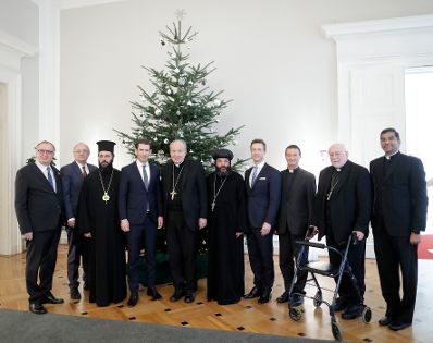 Am 4. Dezember 2018 empfingen Bundeskanzler Sebastian Kurz und Bundesminister Gernot Blümel Vertreter christlicher Religionen im Bundeskanzleramt.