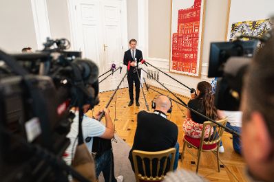Am 29. Juni 2021 gab Bundeskanzler Sebastian Kurz (im Bild) ein Pressestatement zum jüngsten Mädchenmord