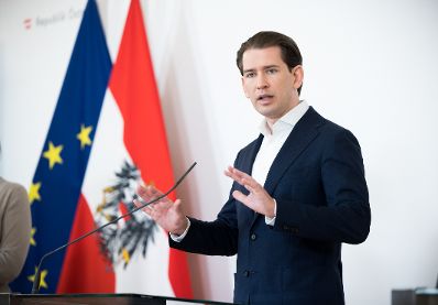 Im Bild Bundeskanzler Sebastian Kurz nach dem Ministerrat am 30. Juni 2021