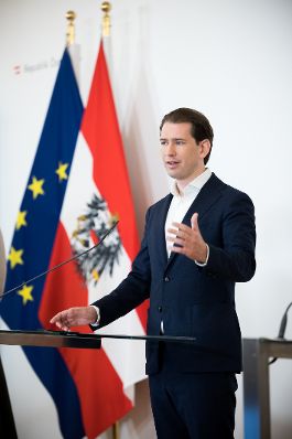 Im Bild Bundeskanzler Sebastian Kurz nach dem Ministerrat am 30. Juni 2021