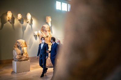 Am 12. Juli besuchte Bundeskanzler Sebastian Kurz (l.) das Metropolitan Museum of Art mit MET-Direktor Max Hollein (r.).