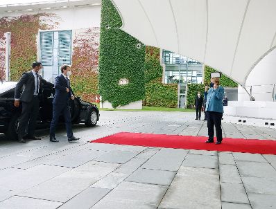 Am 31. August 2021 traf Bundeskanzler Sebastian Kurz (l.) im Rahmen seines Arbeitsbesuchs in Berlin die deutsche Bundeskanzlerin Angela Merkel (r.).
