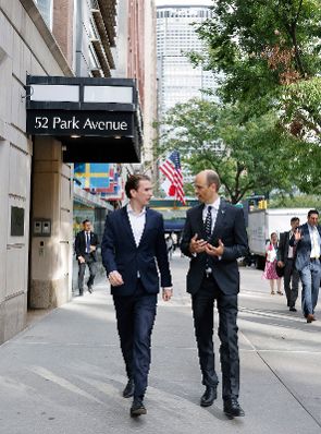 Am 20. September 2021 reiste Bundeskanzler Sebastian Kurz (l.) zu einem mehrtägigen Arbeitsbesuch nach New York.