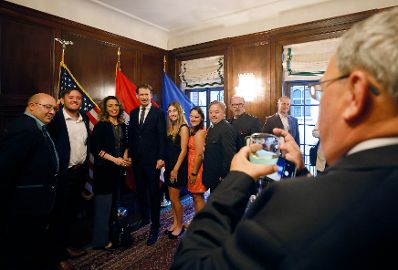 Am 22. September 2021 reiste Bundeskanzler Sebastian Kurz zu einem mehrtägigen Arbeitsbesuch nach New York. Im Bild beim Austrian-American Empfang.