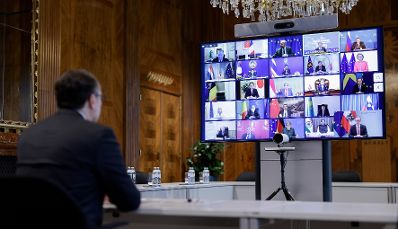 Am 25. November 2021 nahm Bundeskanzler Alexander Schallenberg am virtuellen ASEM 13 Gipfel teil.