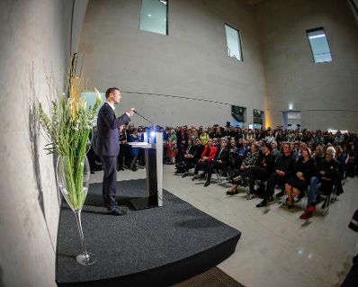 Am 15. März 2019 eröffnete Bundesminister Gernot Blümel (im Bild) die Ausstellung "Wien 1900. Aufbruch in die Moderne" im Leopold Museum.