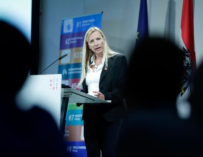 Am 2. September 2018 nahm Bundesministerin Juliane Bogner-Strauß (im Bild) an der Jugendkonferenz der Europäischen Union teil.