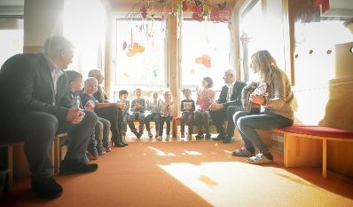 Am 29. Oktober 2018 reiste Bundesministerin Juliane Bogner-Strauß anlässlich eines Bundesländertags ins Burgenland. Im Bild beim Besuch des Kindergarten Edelstal.