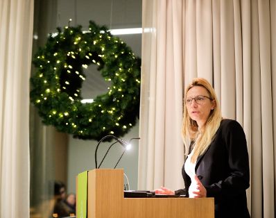 Am 27. November 2018 reiste Bundesministerin Juliane Bogner-Strauß (im Bild) anlässlich der Future of Europe Debatte nach Island.
