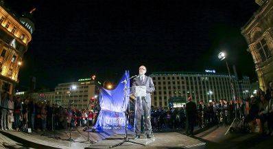 Am 20. Juni 2016 hielt Kanzleramtsminister Thomas Drozda (im Bild) eine Rede anlässlich der Enthüllung des Alban Berg Denkmals.