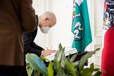 Am 24. März 2021 besuchte Bundesminister Martin Kocher (im Bild) den Präsident des Bundesrates Christian Buchmann.