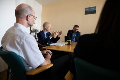 Am 6. September 2021 besuchte Bundesminister Martin Kocher (2.v.l.) im Rahmen seines Bundesländertags in der Steiermark die AI Steiermark.