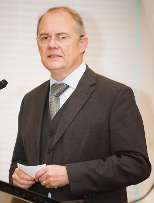 Am 28. Jänner 2011 fand anlässlich des Europäischen Datenschutztages im Bundeskanzleramt die Veranstaltung "Zur Zukunft des europäischen Datenschutzes" statt. Im Bild Sektionschef Manfred Matzka bei der Begrüßung.