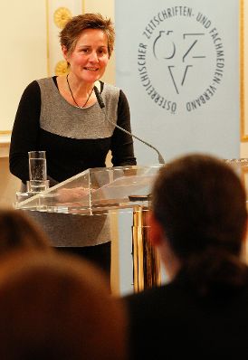 Am 24. November 2011, Verleihung des "Österreichischen Zeitschriften-Preis 2011" im Bundeskanzleramt.