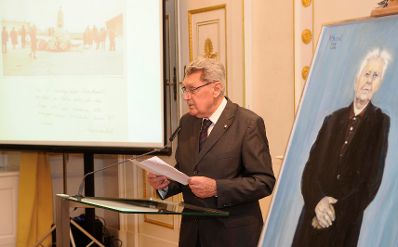 Am 13. Jänner 2011 fand im Bundeskanzleramt eine Gedenkveranstaltung für den Widerstandskämpfer und Mitbegründer des Mauthausen Komitees Hans Maršálek statt. Im Bild Präsident des Comité International de Mauthausen, Dusan Stefancic.