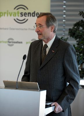 Am 10. April 2013 hielt Staatssekretär Josef Ostermayer bei der Fachveranstaltung „15 Jahre Privatradio in Österreich“ die Begrüßungsrede. Im Bild Christoph Leitl von der WKO.