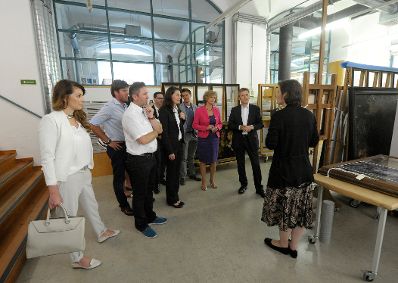 Am 15. Juli 2014 warf Bundesminister Josef Ostermayer mit den Gewinnern des „Ideas4future“-Wettbewerbs einen Blick hinter die Kulissen des Kunsthistorischen Museums.