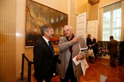 Am 26. Oktober 2014 empfing Kanzleramtsminister Josef Ostermayer im Rahmen des Nationalfeiertages Besucherinnen und Besucher im Bundeskanzleramt.