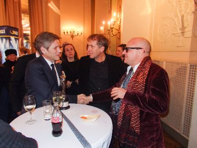 Kunst- und Kulturminister Josef Ostermayer (l.) beim Europäischen Filmpreis in Riga am 13. Dezember 2014.