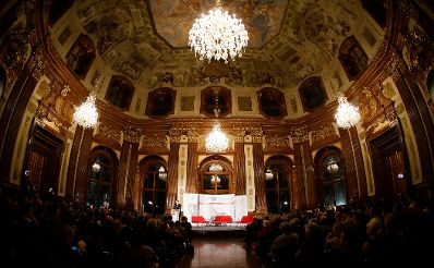 Am 1. Oktober 2015 hielt Kunst- und Kulturminister Josef Ostermayer (im Bild) eine Festrede anlässlich 70 Jahre Wiedererrichtung der Pressefreiheit in Österreich im Schloss Belvedere.