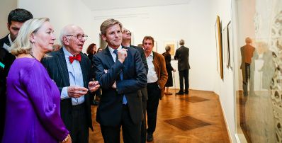 Am 21. Oktober 2015 eröffnete Kunst- und Kulturminister Josef Ostermayer (r.) die Ausstellung „Klimt, Kokoschka und die Frauen'' im Unteren Belvedere.