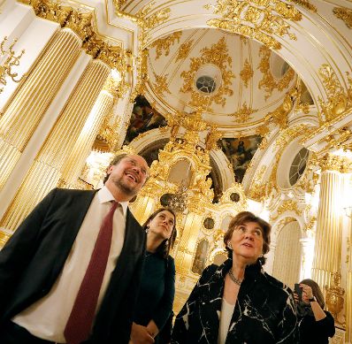 Am 16. November 2019 reiste Bundesminister Alexander Schallenberg anlässlich eines Arbeitsbesuchs nach Sankt Petersburg. Im Bild beim Besuch des Eremitage.
