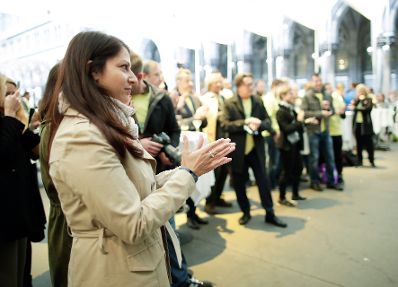 Am 21. September 2017 besuchte Staatssekretärin Muna Duzdar (l.) die Veranstaltung "Digital Days" im Wiener Rathaus.