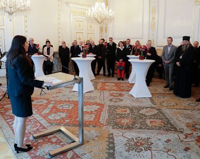 Am 24. Oktober 2017 lud Staatssekretärin Muna Duzdar (im Bild) anlässlich des „500 Jahre Reformation“ Jubiläums zu einem Empfang in das Bundeskanzleramt.