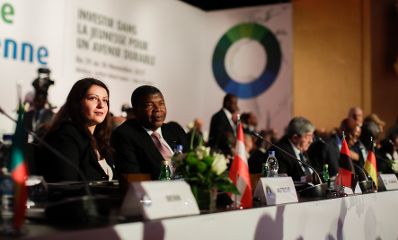 Am 29. November 2017 nahm Staatssekretärin Muna Duzdar (l.) am EU-Afrika Gipfel teil.