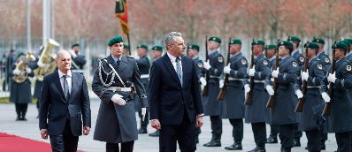 Am 31. März 2022 reiste Bundeskanzler Karl Nehammer (l.) zu einem Arbeitsbesuch nach Berlin. Im Bild mit Bundeskanzler Olaf Schulz (r.).