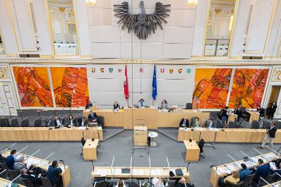 Am 02. Juni 2022 stellte Bundeskanzler Karl Nehammer (im Bild) im Bundesrat die neuen Regierungsmitglieder vor.