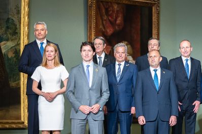 Am 29. Juni 2022 reiste Bundeskanzler Karl Nehammer (im Bild) zum "Euroatlantischen Abendessen" der NATO-Gipfelteilnehmer im Madrider Prado-Museum.