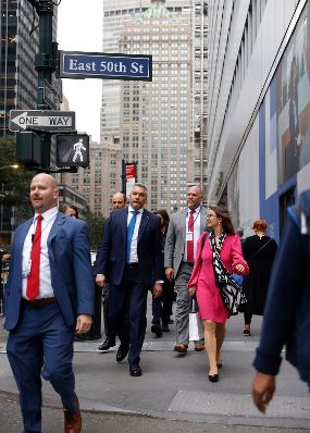Am 19. September 2022 reiste Bundeskanzler Karl Nehammer zu einem mehrtägigen Arbeitsbesuch nach New York.