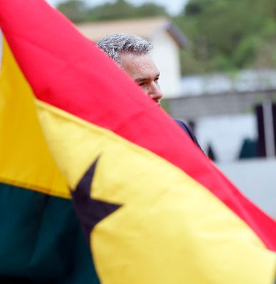 Am 26. April 2023 reiste Bundeskanzler Karl Nehammer (Im Bild) zu einem Arbeitsbesuch nach Ghana.