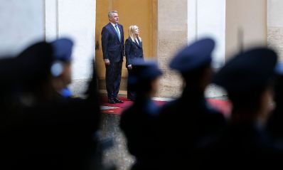 Am 2. Mai 2023 reiste Bundeskanzler Karl Nehammer (l.) zu einem Arbeitsbesuch nach Italien. Im Bild mit der italienischen Premierministerin Giorgia Meloni (r.).