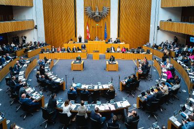 Am 12. Mai 2023 hielt Bundeskanzler Karl Nehammer (im Bild) eine Rede im Nationalrat.