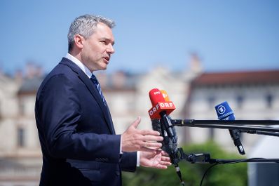Am 1. Juni 2023 nahm Bundeskanzler Karl Nehammer (im Bild) am Gipfel der Europäischen Politischen Gemeinschaft in der Republik Moldau teil.